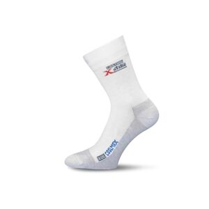 Lasting XOL 001 bílá turistická ponožka Velikost: (46-49) XL ponožky
