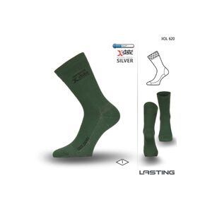 Lasting XOL 620 zelená turistická ponožka Velikost: (46-49) XL ponožky