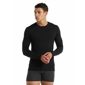 Pánské triko ICEBREAKER Mens Anatomica LS Crewe, Black velikost: XL