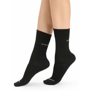 Dámské merino ponožky ICEBREAKER Wmns Hike Liner Crew, Black velikost: 41-43 (L)