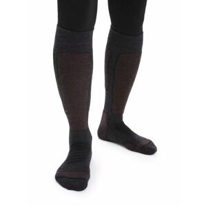 Dámské ponožky ICEBREAKER Wmns Ski+ Medium OTC, Jet Heather/Espresso/Black velikost: L