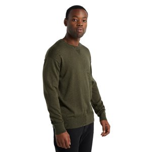 Pánský svetr ICEBREAKER Mens Nova Sweater Sweatshirt, Loden velikost: L