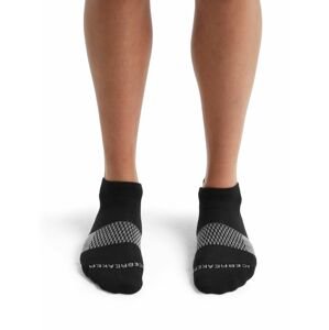 Dámské merino ponožky ICEBREAKER Wmns Multisport Light Micro, Black/Snow/Metro Heather velikost: 35-37 (S)