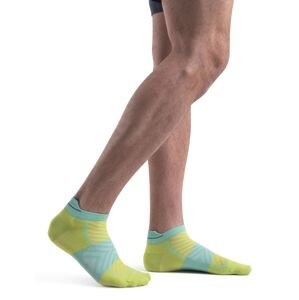 Pánské merino ponožky ICEBREAKER Mens Merino Run+ Ultralight Micro, Hyper/Aura velikost: 44,5-46,5 (L)