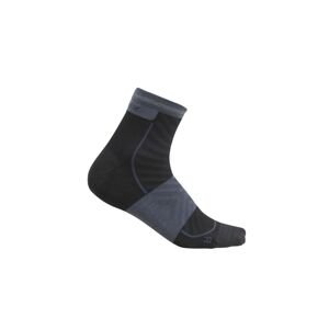 Pánské merino ponožky ICEBREAKER Mens Merino Run+ Ultralight Mini, Black/Graphite velikost: 42-44 (M)
