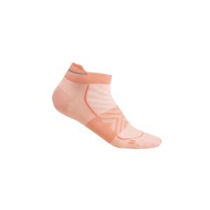 Dámské merino ponožky ICEBREAKER Wmns Merino Run+ Ultralight Micro, Glow/Tang velikost: 41-43 (L)