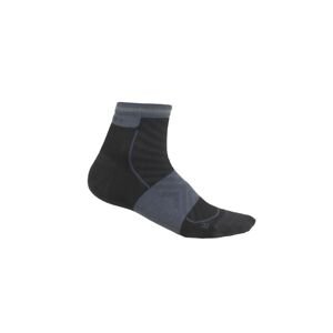 Dámské merino ponožky ICEBREAKER Wmns Merino Run+ Ultralight Mini, Black/Graphite velikost: 35-37 (S)