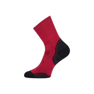 Lasting merino ponožky TKA červené Velikost: (34-37) S
