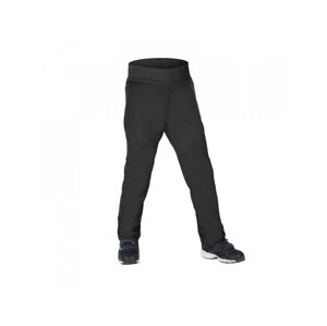 Unuo, Dětské softshellové kalhoty s fleecem pružné Sporty, Černá Velikost: 104/110 dětské kalhoty