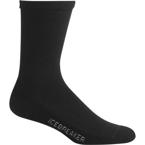 Dámské merino ponožky ICEBREAKER Wmns Lifestyle Light Crew, Black velikost: 41-43 (L)