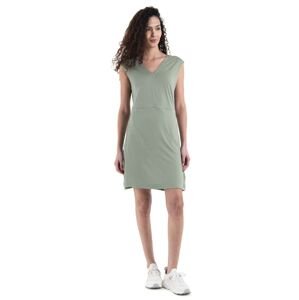 Dámské merino šaty ICEBREAKER Wmns Merino 200 Granary Sleeveless V Neck Dress, Lichen velikost: XS