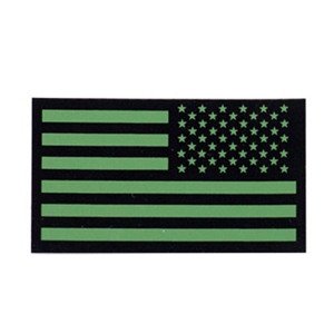 MILITARY RANGE ášivka IFF IR vlajka USA VELCRO reverzní ZELENÁ Barva: Zelená