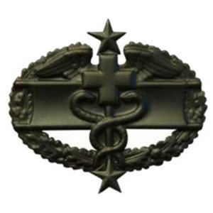 Armáda U.S. Odznak US COMBAT MEDICAL 3rd AWARD ČERNÝ Barva: Černá