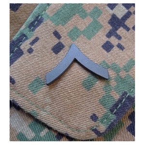 Armáda U.S. Odznak hodnostní USMC - PFC. pár - ČERNÝ Barva: Černá